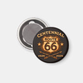 Aimant Route 66 : souvenir de conception centenaire (Recto/Verso)