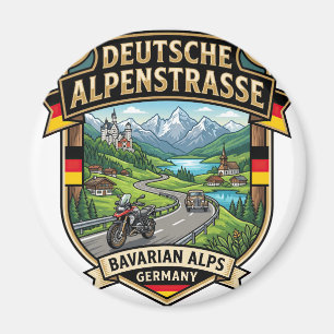Aimant Route alpine allemande Bavière Circuit touristique