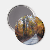Aimant Route d'automne (Recto/Verso)