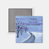 Aimant Route de neige (Recto/Verso)