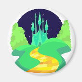 Aimant route en brique jaune (Devant)