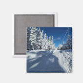 Aimant route enneigée (Recto/Verso)