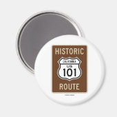 Aimant Route historique US 101 Californie (Signal) (Recto/Verso)