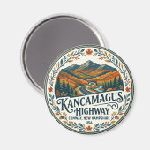 Aimant Route Kancamagus USA (Recto/Verso)