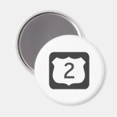 Aimant routier Pittoresque US-2 (Recto/Verso)