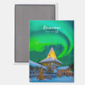 Aimant Rovaniemi, Finlande - Magic Aurora Flat (Recto/Verso)