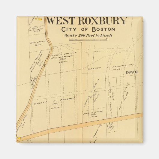 Aimant Roxbury Ouest, Massachusetts (Devant)