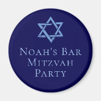 Royal Blue Bar Mitzvah Party Star de David