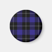 Aimant Royal Blue Black Plaid (Devant)