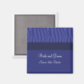 Aimant Royal Blue Enregistrer la date (Recto/Verso)