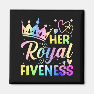 Aimant Royal Fiveness 5e Anniversaire 5 Ans Pour Filles