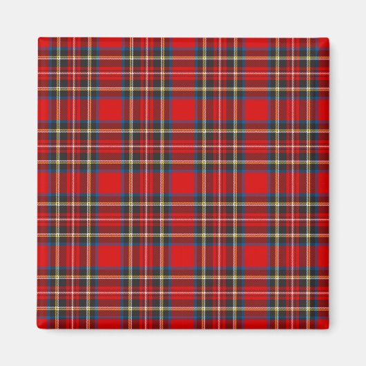 Aimant Royal Stewart Tartan Plaid Scottish Motif (Devant)