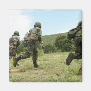 Aimant Royal Thai Marines se promènent pour sécuriser le 