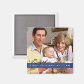 Aimant Royals Charles Diana et William (Recto/Verso)
