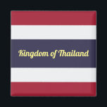 Aimant Royaume de Thaïlande<br><div class="desc">Histoire du Drapeau du Royaume de Thaïlande : Le drapeau tricolore du Royaume de Thaïlande, à travers le Rama VI royal diplôme le 28 septembre 1917, démontre la beauté et la culture magnifiques du Royaume de Thaïlande, et chaque couleur sur le drapeau reflète clairement cela. Le blanc sur le drapeau...</div>