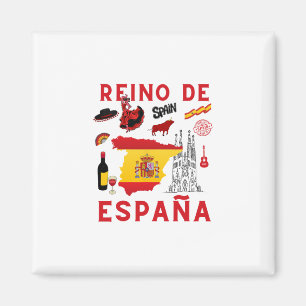 Aimant Royaume d'Espagne Espagne Vacances Souvenir Espagn