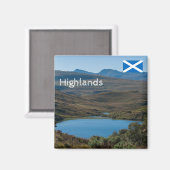 Aimant Royaume-Uni, Écosse - Paysage typique des Highland (Recto/Verso)