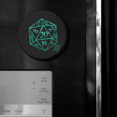 Aimant RPG Crit AF | Émeraude Imaginaire Table Gamer Dice