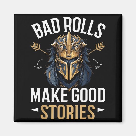 Aimant Rpg Gaming Role Playing D20 Tabletop Games Funny R (Devant)