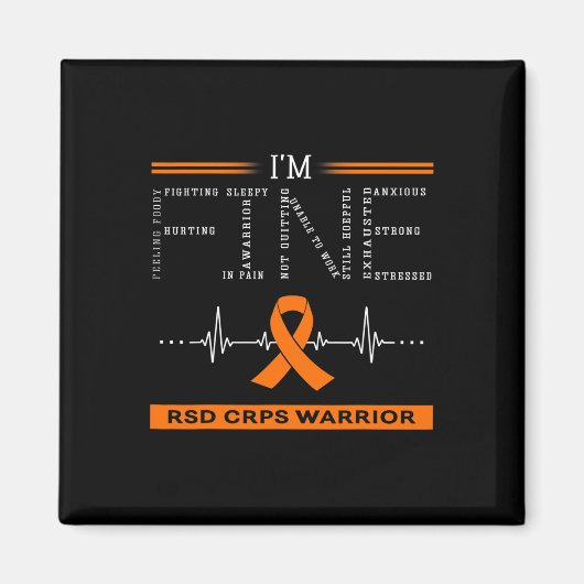 Aimant Rsd Crps Guerrier Je vais bien (Devant)