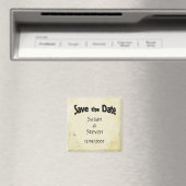 Aimant RSVP Mariage Papillon Vintage (In Situ (Lave-vaisselle))