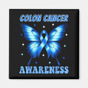 Aimant Ruban bleu de sensibilisation au cancer colorectal