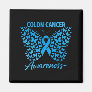 Aimant Ruban bleu de sensibilisation au cancer colorectal