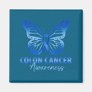 Aimant Ruban bleu de sensibilisation au cancer colorectal