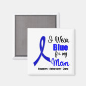 Aimant Ruban Cancer Colon Pour Ma Mère (Recto/Verso)