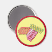 Aimant Ruban de Noël à l'ancienne Bonbons de Noël Sucré (Recto/Verso)