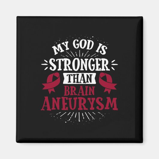 Aimant Ruban de sensibilisation à la Bourgogne - Aneurysm (Devant)