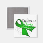 Aimant Ruban de sensibilisation à la lésion cérébrale tra (Recto/Verso)