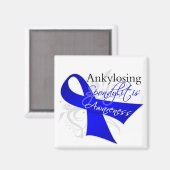 Aimant Ruban de sensibilisation à la spondylite de l'anky (Recto/Verso)