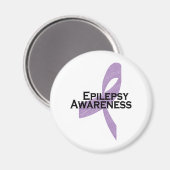 Aimant ruban de sensibilisation à l'épilepsie (Recto/Verso)