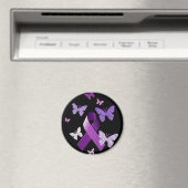 Aimant Ruban de sensibilisation au pourpre (In Situ (Lave-vaisselle))