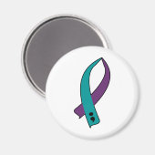 Aimant Ruban de sensibilisation au suicide (Recto/Verso)