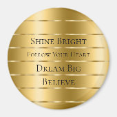 Aimant Ruban Glam Gold (Devant)