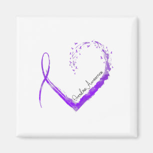 Aimant Ruban Heart Overdose Awareness 1
