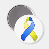 Aimant Ruban magnétique de sensibilisation bleu et jaune (Recto/Verso)