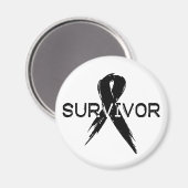 Aimant Ruban noir - Survivant (Recto/Verso)