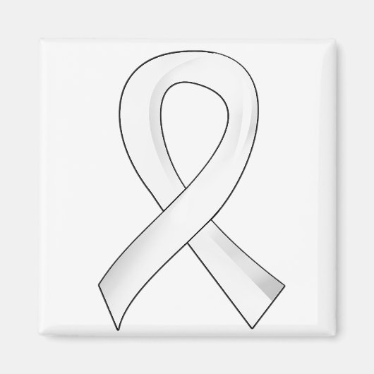 Aimant Ruban perle de cancer du poumon 3 (Devant)