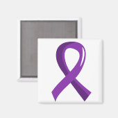Aimant Ruban pourpre de la maladie d'Alzheimer 3 (Recto/Verso)