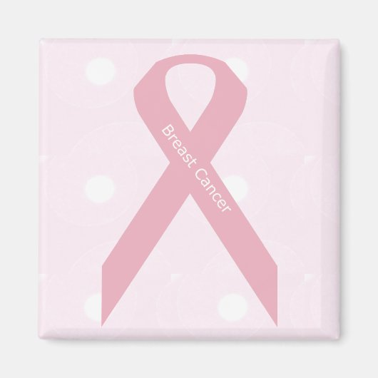 Aimant ruban rose (Devant)