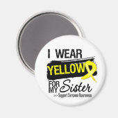 Aimant Ruban Sarcoma pour ma soeur (Recto/Verso)