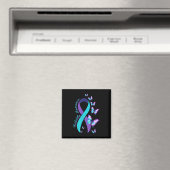 Aimant Ruban violet sarcelle de sensibilisation à la prév (In Situ (Lave-vaisselle))