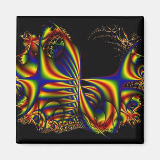 Aimant Rubans | Arc-en-ciel Fractal Art