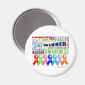 Aimant Rubans pour une cause (Recto/Verso)