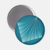 Aimant Rubans turquoise (Recto/Verso)