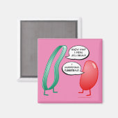 Aimant Rubber Band and Jelly Bean Funny Cute Kids Rhyme (Recto/Verso)