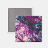 Aimant Ruby et Sapphire Crystal Geode Abstrait (Recto/Verso)